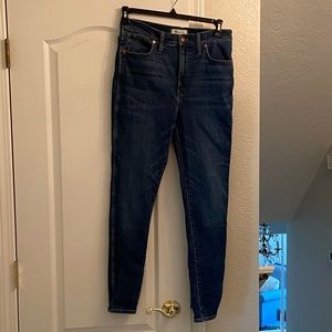 Madewell 10” High-Rise Skinny. Size 30